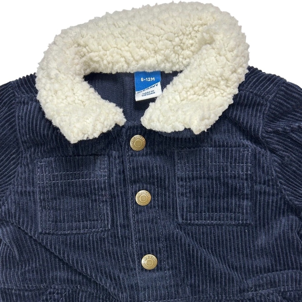 Old Navy‎ Baby Corduroy Jumpsuit Sherpa Collar 6-12 Months Infant Outfit